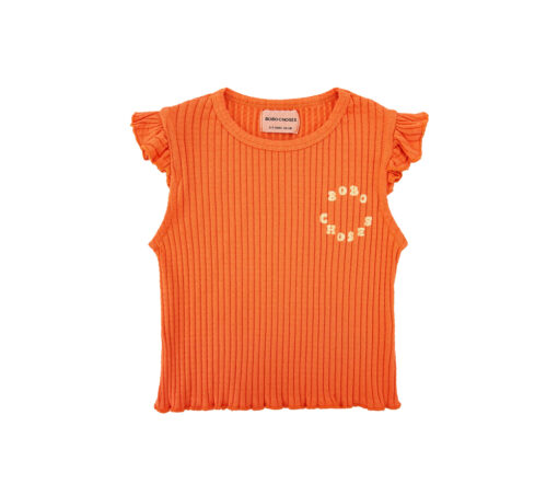 BOBO CHOSES - Top "Circle ruffled tank top", orange