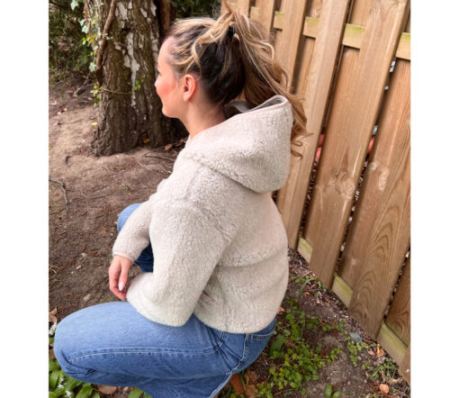 Alwero - Übergangsjacke "YPOS" Adult, Biowolle, Sand Brown, ultra light – Bild 5