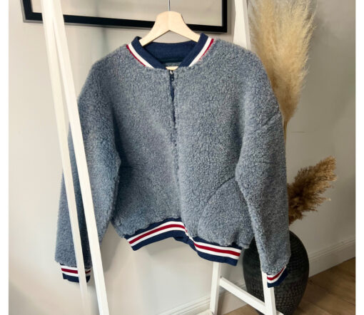 Alwero - Jacke BOOM, Grey Denim, Biowolle, ultra leicht – Bild 2