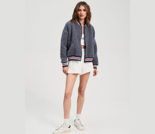 Alwero - Jacke BOOM, Grey Denim, Biowolle, ultra leicht – Bild 5