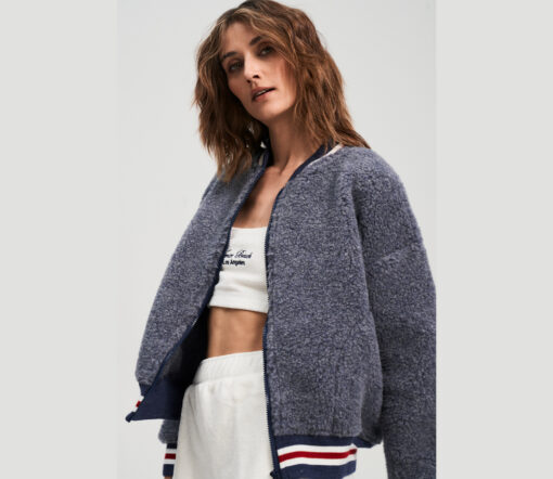 Alwero - Jacke BOOM, Grey Denim, Biowolle, ultra leicht – Bild 3