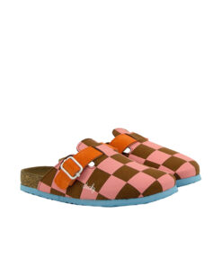 Sticky Lemon - Clogs, flower pink + willow brown