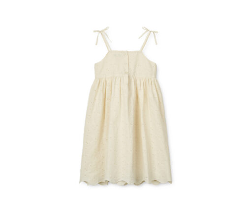 Liewood -  Empire Kleid "Gunhild", Lochstickerei, Cream, Biobaumwolle GOTS – Bild 2