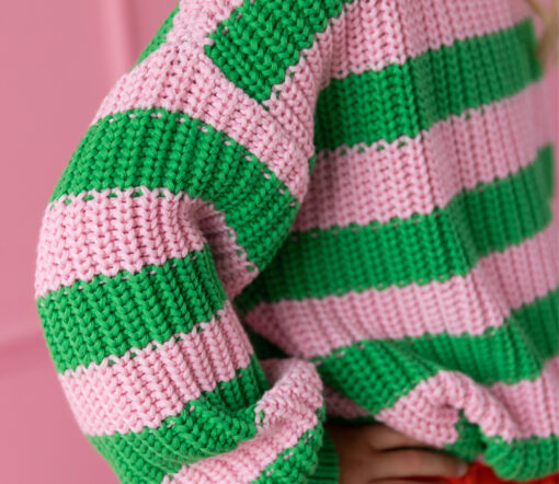 YUKI - Chunky Knit, HAPPY STRIPES, Bio Baumwolle – Bild 6