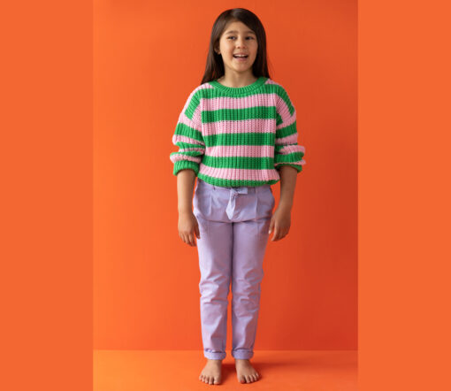 YUKI - Chunky Knit, HAPPY STRIPES, Bio Baumwolle – Bild 2