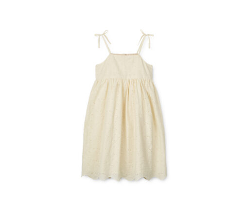 Liewood -  Empire Kleid "Gunhild", Lochstickerei, Cream, Biobaumwolle GOTS