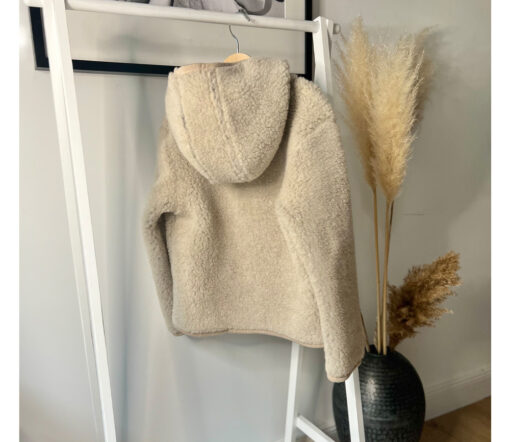 Alwero - Übergangsjacke "YPOS" Junior, Biowolle, SAND BROWN, ultra light – Bild 5