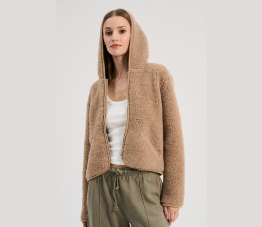 Alwero - Übergangsjacke "YPOS" Adult, Biowolle, Tan, ultra light