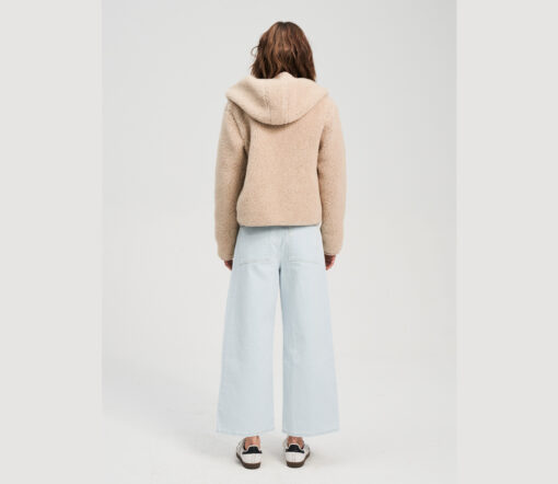 Alwero - Übergangsjacke "YPOS" Adult, Biowolle, Sand Brown, ultra light – Bild 8