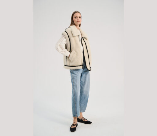 Alwero - Weste HIRO, Oversize Polar Bear, Biowolle, LIMITED EDITION – Bild 3
