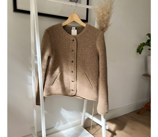Alwero - Jacke "TYBS" Adult,  TAN, Biowolle Ultra Light – Bild 2