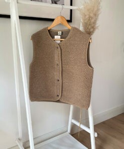 Alwero - Weste "TYB" Adult,  TAN, Biowolle Ultra Light