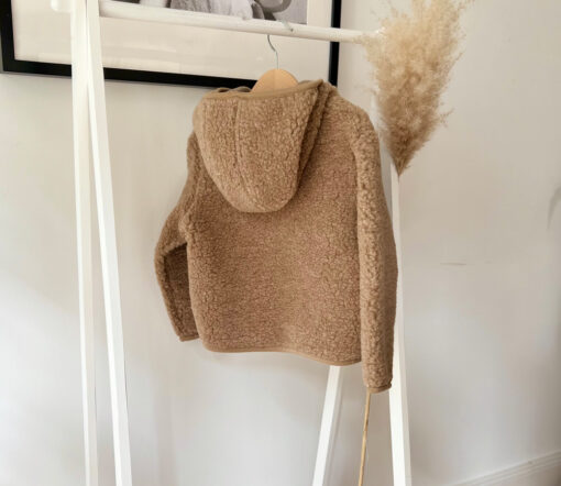 Alwero - Übergangsjacke "YPOS" Junior, Biowolle, TAN, ultra light – Bild 7