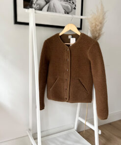 Alwero - Jacke "TYBS" Adult,  Teddy Brown, Biowolle Ultra Light