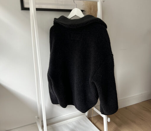 Alwero - Sweater BEL, Oversize Deep Black, Biowolle, LIMITED EDITION – Bild 6