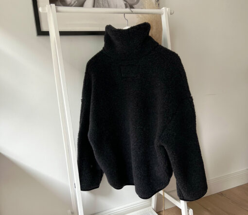 Alwero - Sweater BEL, Oversize Deep Black, Biowolle, LIMITED EDITION – Bild 4