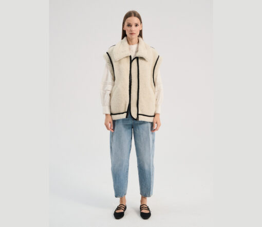 Alwero - Weste HIRO, Oversize Polar Bear, Biowolle, LIMITED EDITION – Bild 2
