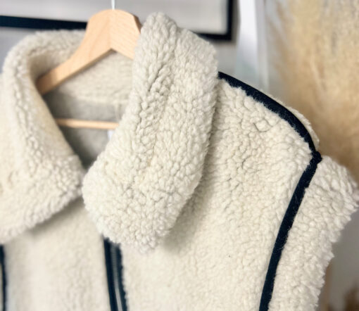 Alwero - Weste HIRO, Oversize Polar Bear, Biowolle, LIMITED EDITION – Bild 4