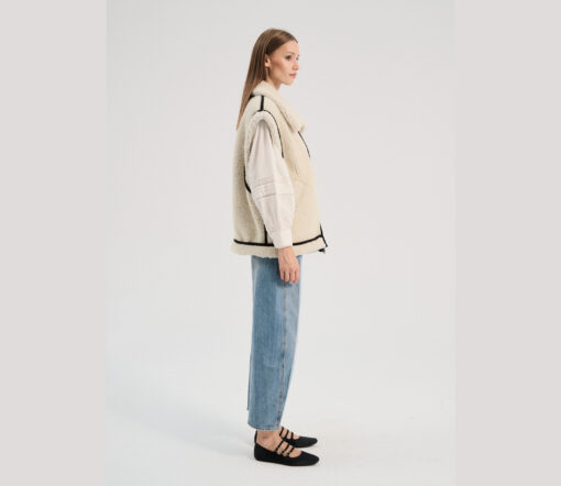 Alwero - Weste HIRO, Oversize Polar Bear, Biowolle, LIMITED EDITION – Bild 9