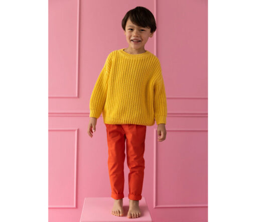 YUKI - Chunky Knit, LEMON, Bio Baumwolle – Bild 4