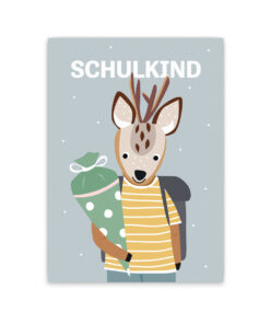 Nellie&Finn - Postkarte Schulkind "LEO"