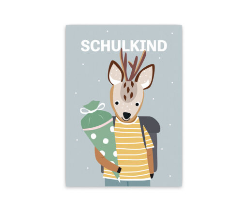 Nellie&Finn - Postkarte Schulkind "LEO"