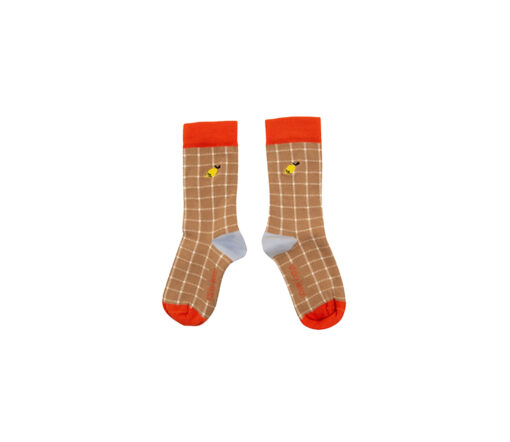 Sticky Lemon - Socken "Farmhouse", check harvest moon