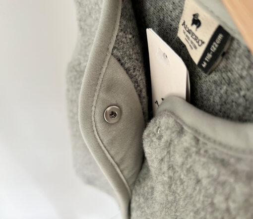Alwero - Bodywarmer "TYB" Junior, Biowolle, Silver, ultra light – Bild 6