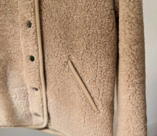 Alwero - Jacke "TYBS" Adult,  TAN, Biowolle Ultra Light – Bild 6