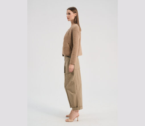 Alwero - Jacke "TYBS" Adult,  TAN, Biowolle Ultra Light – Bild 7