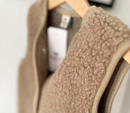 Alwero - Bodywarmer "TYB" Junior, Biowolle, TAN, ultra light – Bild 7