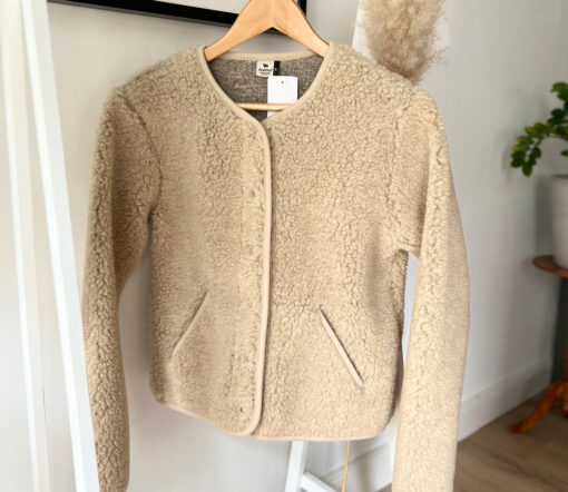 Alwero - Jacke "TYBS" Adult,  Sand Brown, Biowolle Ultra Light