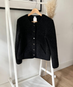 Alwero - Jacke "TYBS" Adult, DEEP BLACK, Biowolle Ultra Light