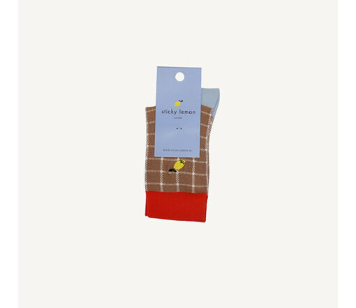 Sticky Lemon - Socken "Farmhouse", check harvest moon – Bild 3