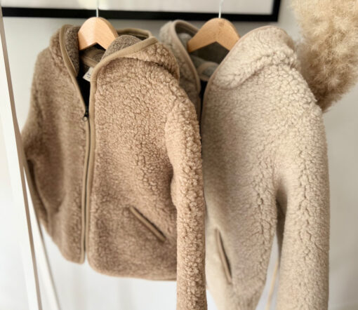 Alwero - Übergangsjacke "YPOS" Junior, Biowolle, TAN, ultra light – Bild 13