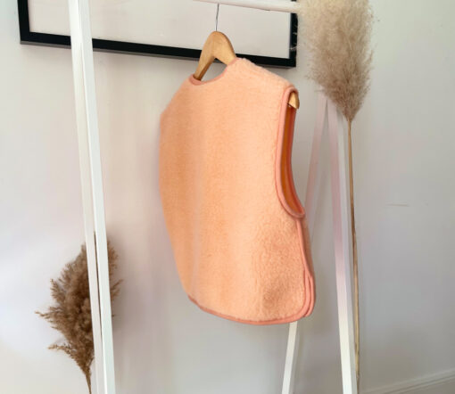 Alwero - Weste "CAMINO" Adult, Apricot, Biowolle Ultra Light – Bild 9