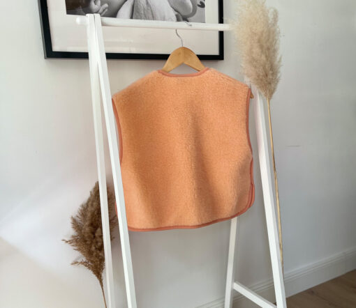 Alwero - Weste "CAMINO" Adult, Apricot, Biowolle Ultra Light – Bild 8