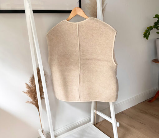 Alwero - LIMITED EDITION, Weste Women CLOUD, Biowolle, Alabaster – Bild 6