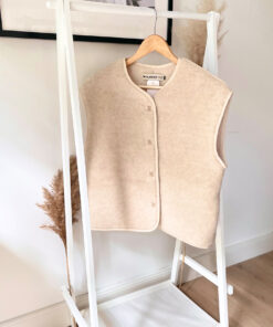 Alwero - LIMITED EDITION, Weste Women CLOUD, Biowolle, Alabaster