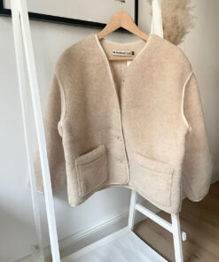 Alwero - LIMITED EDITION, Jacket Women CLOUDY, Biowolle, Alabaster