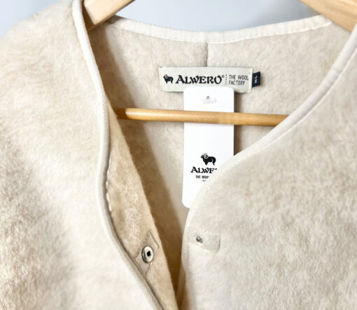 Alwero - LIMITED EDITION, Jacket Women CLOUDY, Biowolle, Alabaster – Bild 6