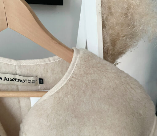 Alwero - LIMITED EDITION, Jacket Women CLOUDY, Biowolle, Alabaster – Bild 5