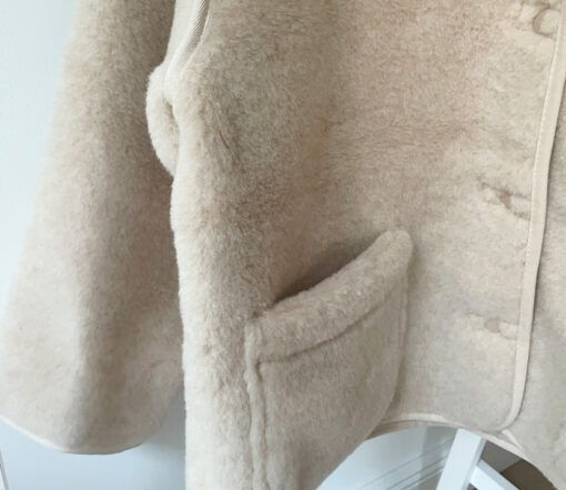 Alwero - LIMITED EDITION, Jacket Women CLOUDY, Biowolle, Alabaster – Bild 4