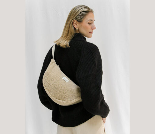 Studio Noos - Bauchtasche, Fanny Pack, Teddy Ecru – Bild 2