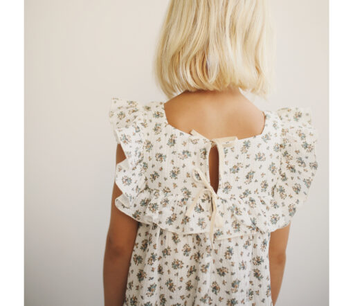 LIILU - Kleid "LINA", flowers, Biobaumwolle – Bild 4