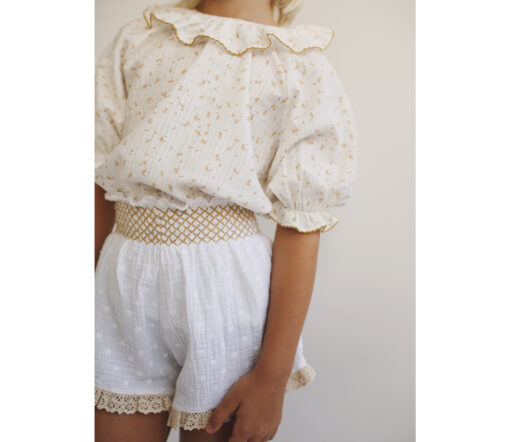 LIILU - Bluse "OANA", flowers, Biobaumwolle
