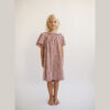 LIILU - Kleid "RUNA", granat, Biobaumwolle
