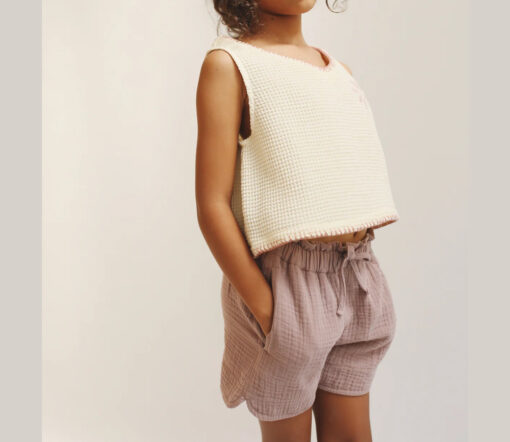 LIILU - Shorts "TUDOR", mauve, Biobaumwolle – Bild 2