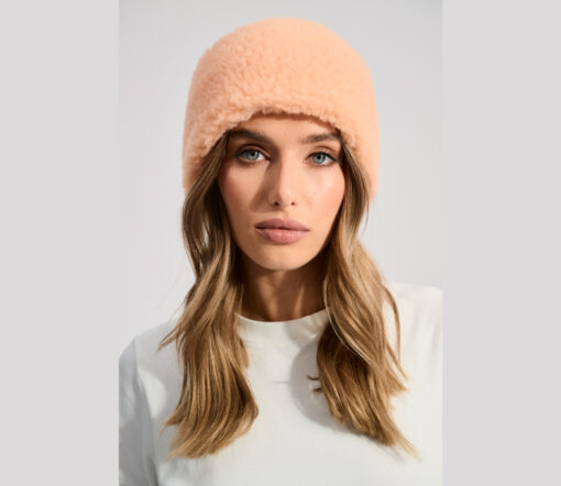 Alwero - Stirnband / Halswärmer VOVO, Apricot, Biowolle, ultra light - Limited Edition – Bild 2