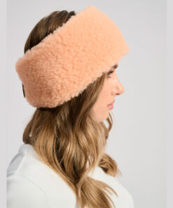 Alwero - Stirnband / Halswärmer VOVO, Apricot, Biowolle, ultra light - Limited Edition